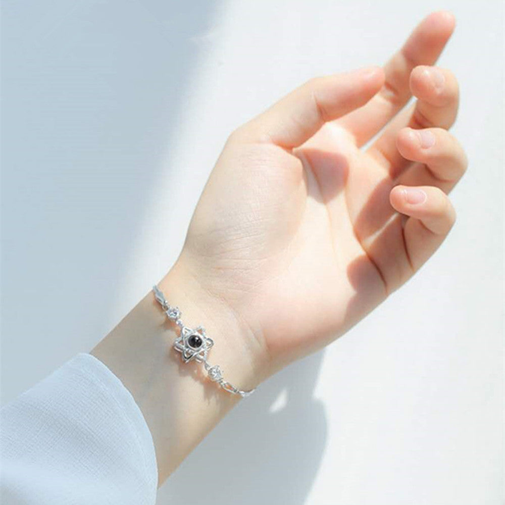 100 Languages Bracelet Women's Custom Projection - fashionshopsco
