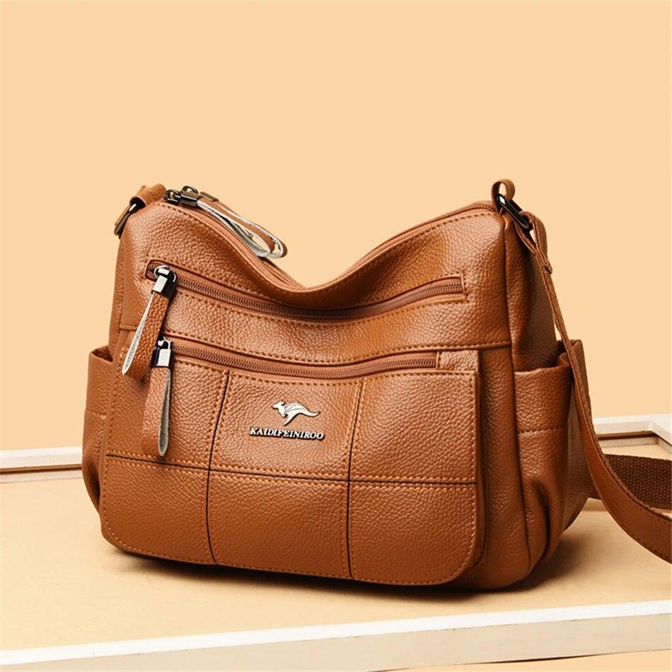 Luxury Women's Leather Shoulder Crossbody Bag - Fashionable and Versatile Handbag for 2023 Nyzzle