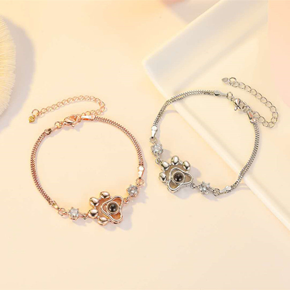 100 Languages Bracelet Custom Lettering Projection - fashionshopsco