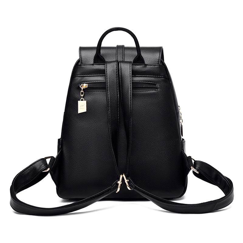 Vintage Leather Backpack Purse Nyzzle