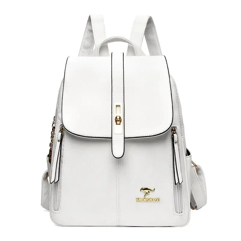 Vintage Leather Backpack Purse Nyzzle