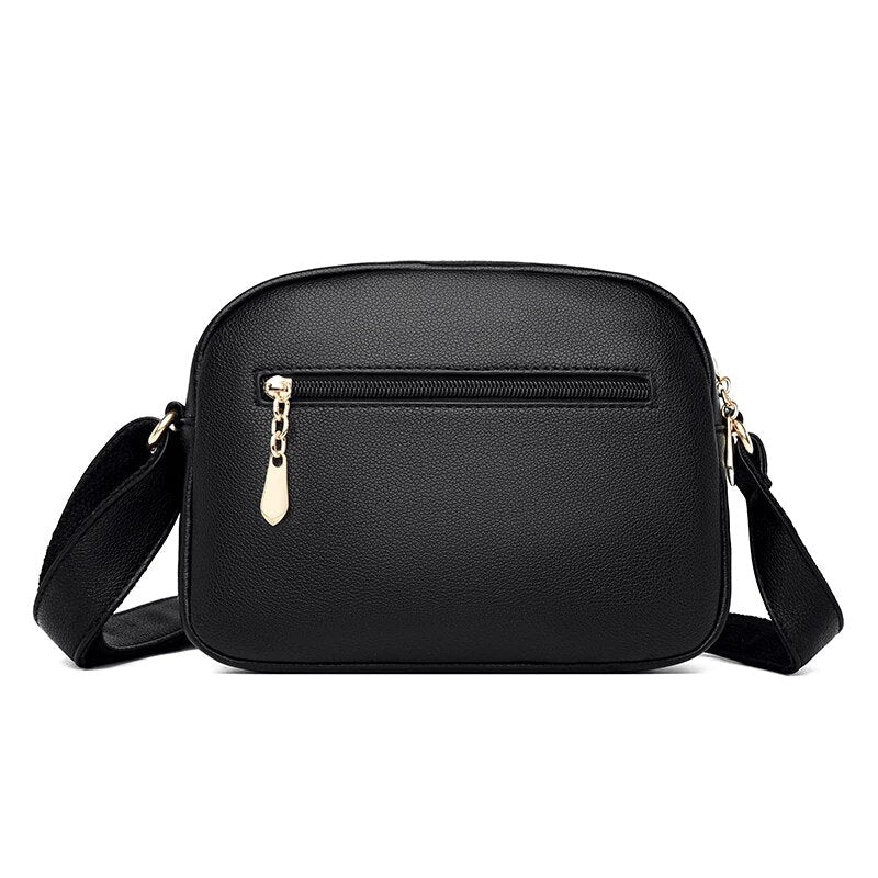 Stylish Multi-pocket PU Leather Shoulder Bag Nyzzle