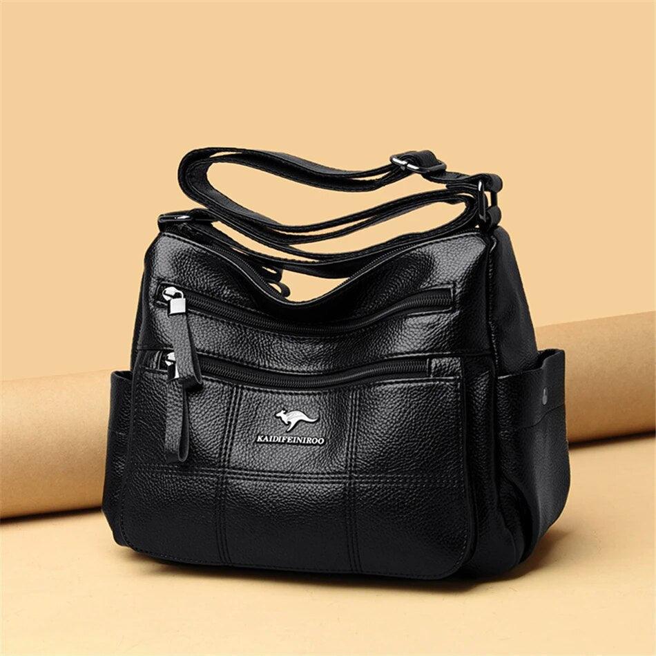 Luxury Women's Leather Shoulder Crossbody Bag - Fashionable and Versatile Handbag for 2023 Nyzzle