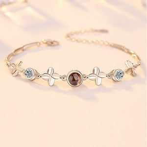 100 Language Clover Projection Bracelet - fashionshopsco
