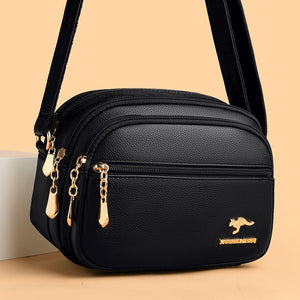 Stylish Multi-pocket PU Leather Shoulder Bag Nyzzle