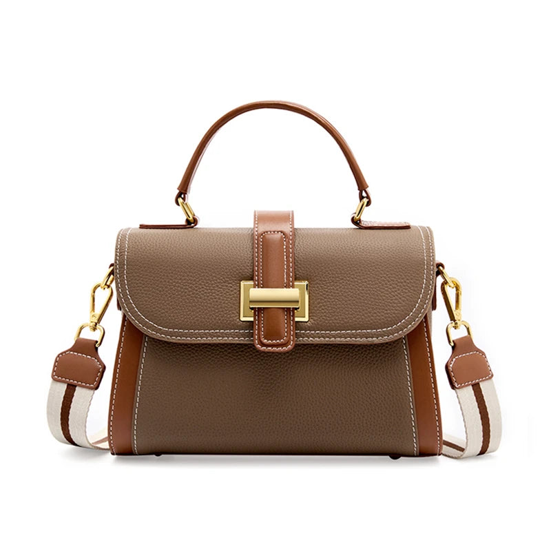 100% Genuine Cowhide Leather Women's Handbag - fashionshopsco