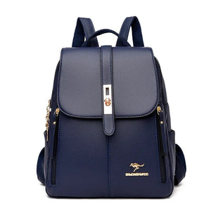 Vintage Leather Backpack Purse Nyzzle
