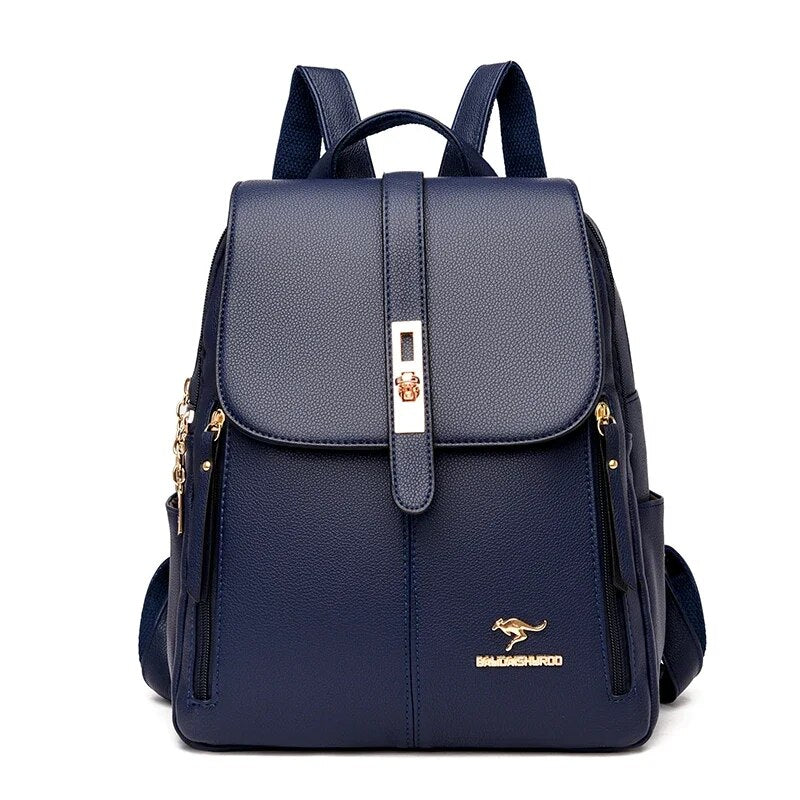 Vintage Leather Backpack Purse Nyzzle