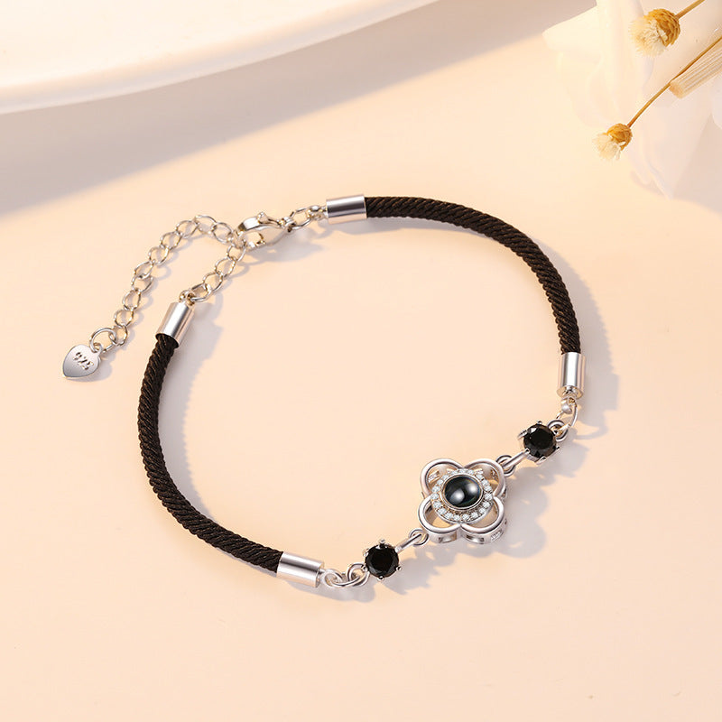 100 Languages I Love You Bracelet Four Leaf Clover - fashionshopsco