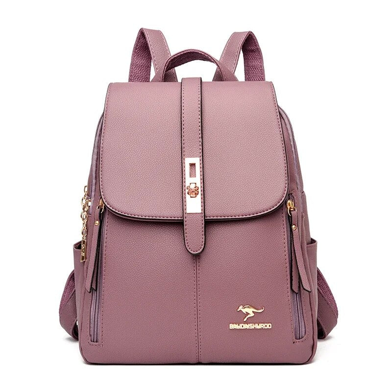 Vintage Leather Backpack Purse Nyzzle