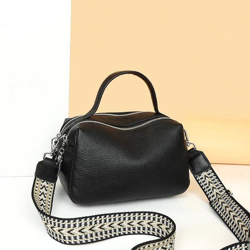 Luxurious Genuine Leather Crossbody Bag for Women - Soft, Designer Small Shoulder Purse with Dual Phone Pockets Nyzzle