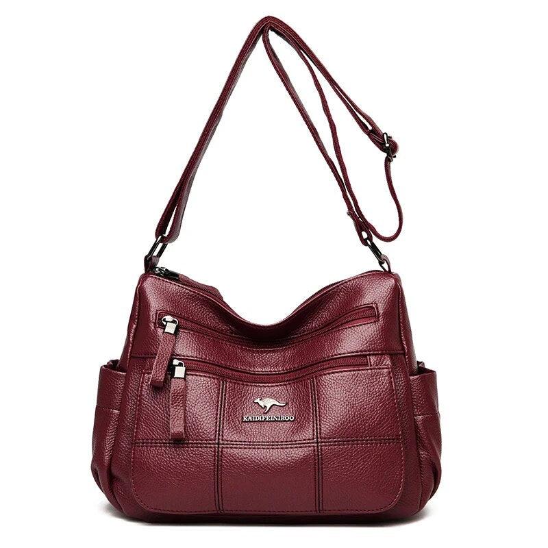 Luxury Women's Leather Shoulder Crossbody Bag - Fashionable and Versatile Handbag for 2023 Nyzzle