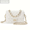 Stylish One Shoulder Crossbody Bag with Diamond Grid Design Nyzzle