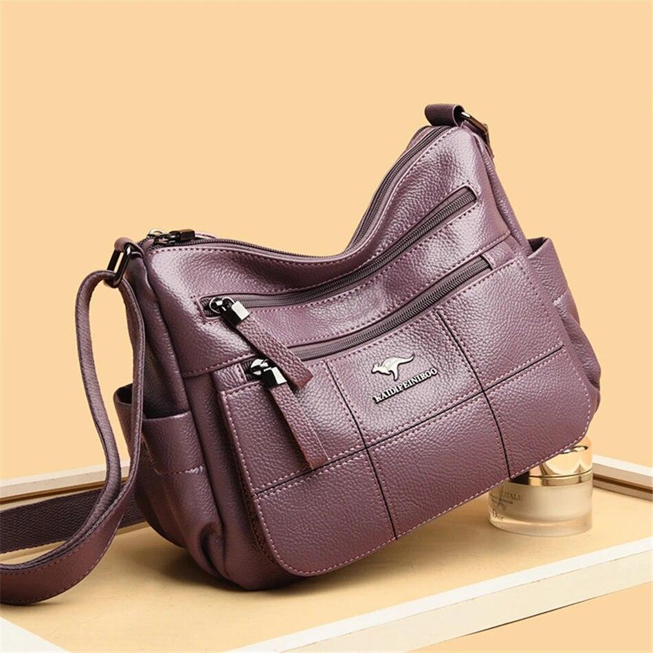 Luxury Women's Leather Shoulder Crossbody Bag - Fashionable and Versatile Handbag for 2023 Nyzzle