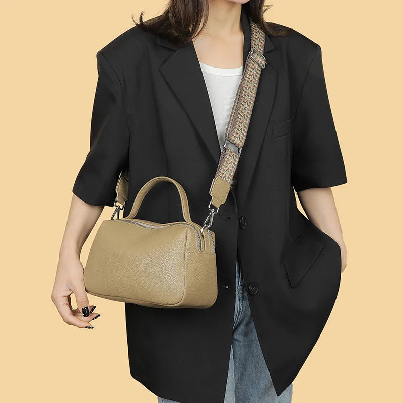 Luxurious Genuine Leather Crossbody Bag for Women - Soft, Designer Small Shoulder Purse with Dual Phone Pockets Nyzzle