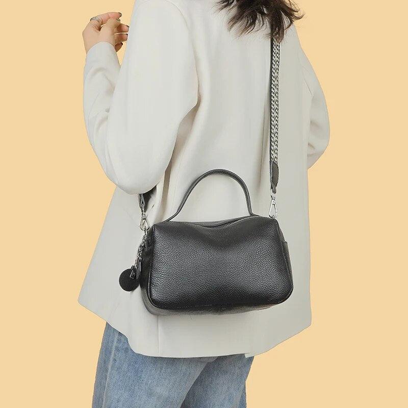 Luxurious Genuine Leather Crossbody Bag for Women - Soft, Designer Small Shoulder Purse with Dual Phone Pockets Nyzzle