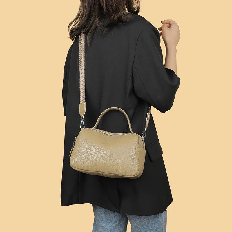 Luxurious Genuine Leather Crossbody Bag for Women - Soft, Designer Small Shoulder Purse with Dual Phone Pockets Nyzzle