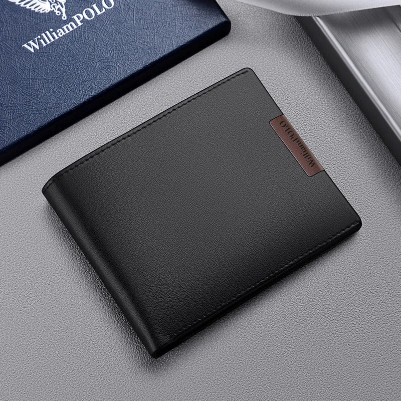 100% Genuine Leather Short Men's Wallet Nyzzle
