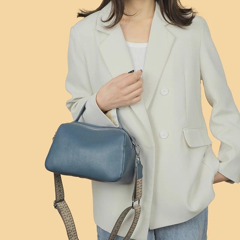 Luxurious Genuine Leather Crossbody Bag for Women - Soft, Designer Small Shoulder Purse with Dual Phone Pockets Nyzzle