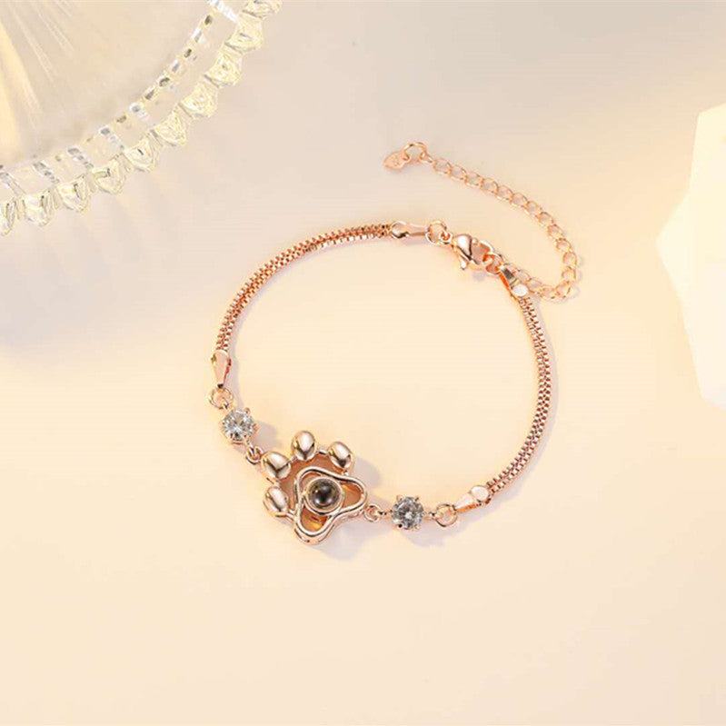 100 Languages Bracelet Custom Lettering Projection - fashionshopsco