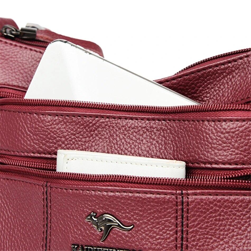 Luxury Women's Leather Shoulder Crossbody Bag - Fashionable and Versatile Handbag for 2023 Nyzzle