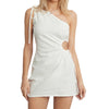 One Shoulder Mini Dress for Women - fashionshopsco
