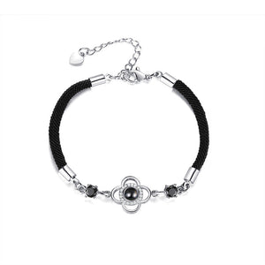 100 Languages I Love You Bracelet Four Leaf Clover - fashionshopsco