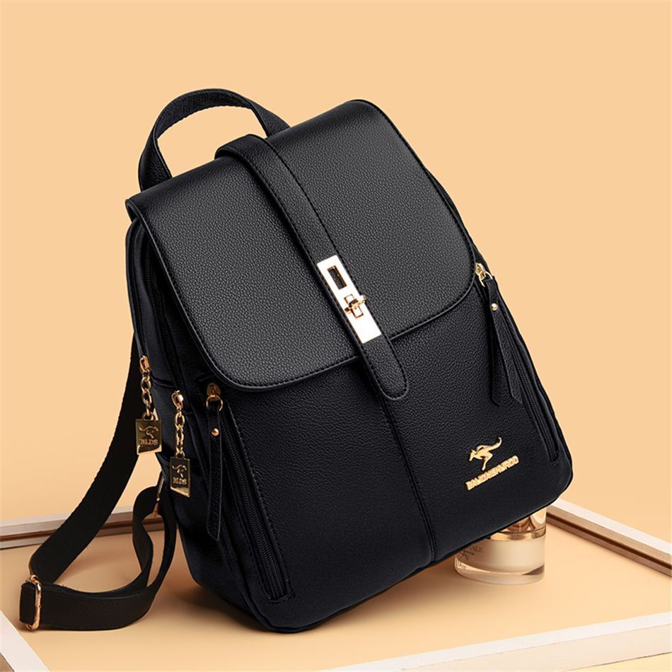 Vintage Leather Backpack Purse Nyzzle