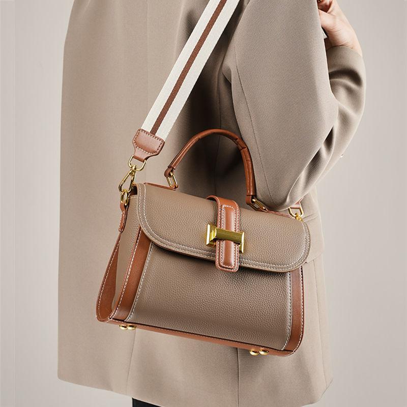 100% Genuine Cowhide Leather Women's Handbag - fashionshopsco