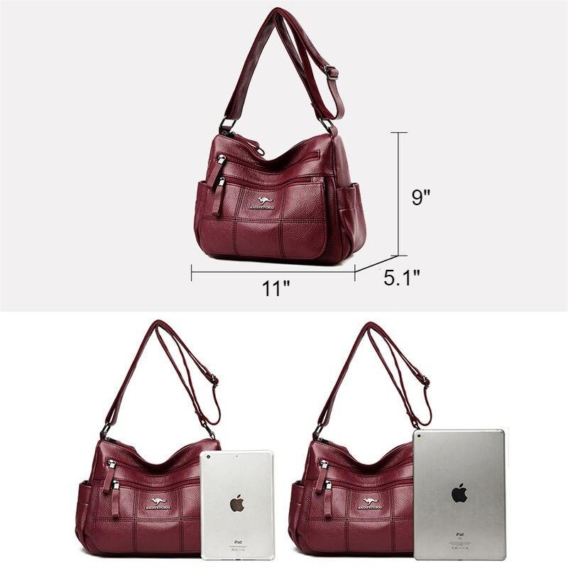 Luxury Women's Leather Shoulder Crossbody Bag - Fashionable and Versatile Handbag for 2023 Nyzzle