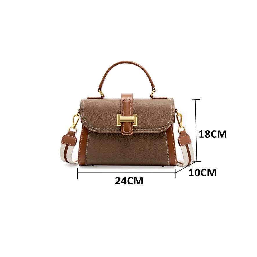 100% Genuine Cowhide Leather Women's Handbag - fashionshopsco